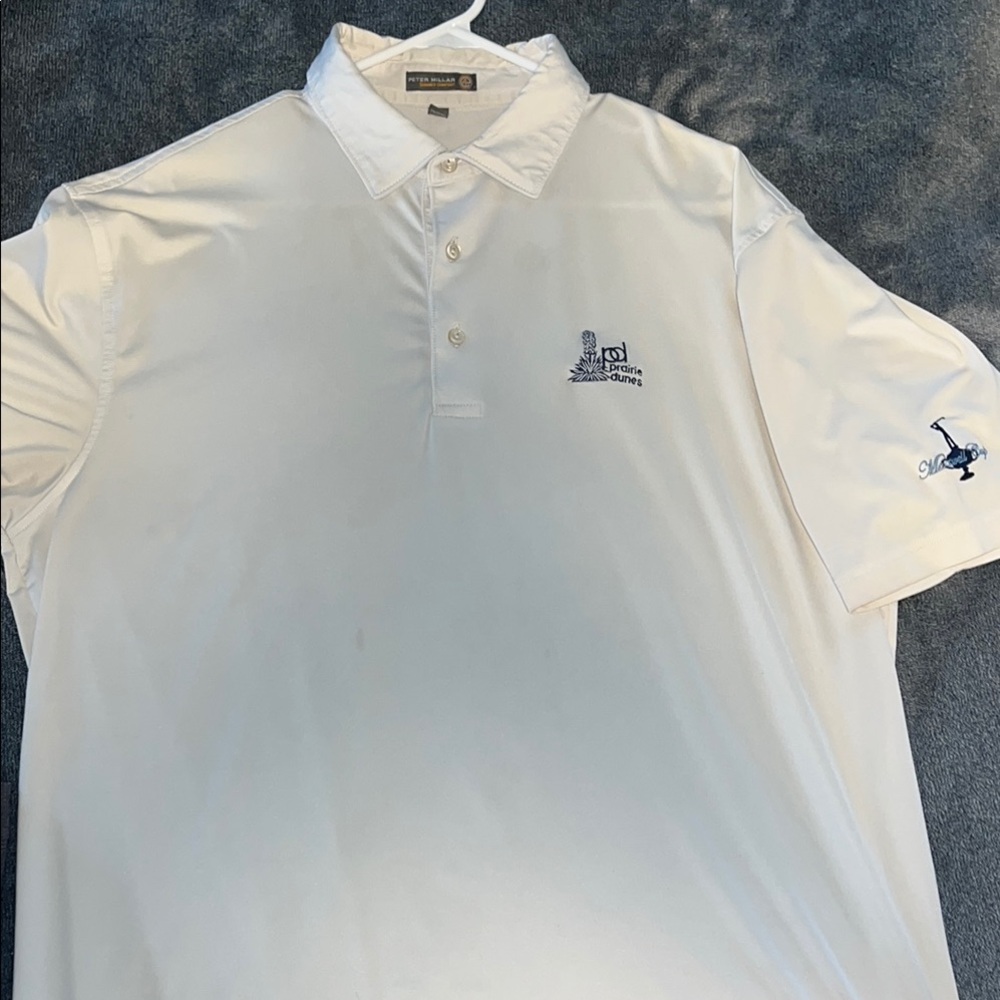 Peter Millar Prairie Dunes White Polo Shirt Classic Design